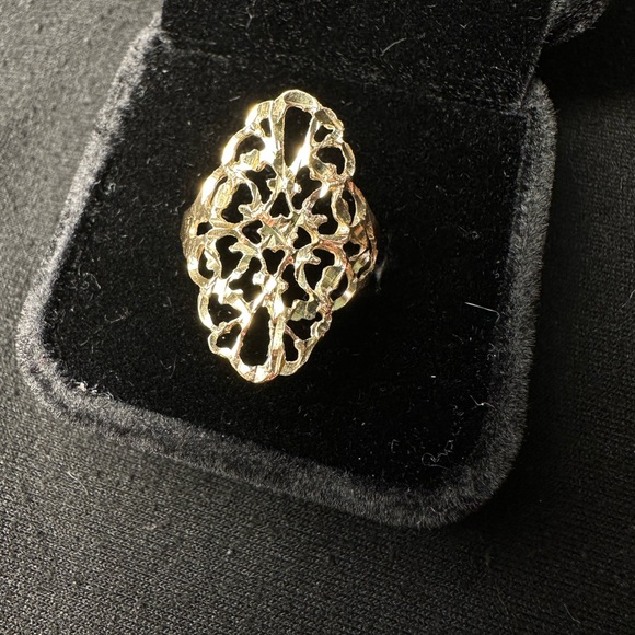 14K Gold Filigree Ring